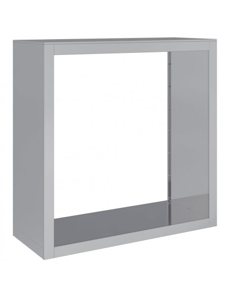 Rastrelliera per Legna 100x40x100 cm in Acciaio Zincato