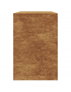 Rastrelliera per Legna 100x40x60 cm in Acciaio Corten