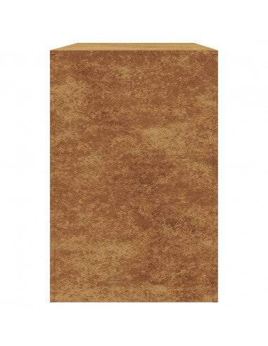 Rastrelliera per Legna 100x40x60 cm in Acciaio Corten