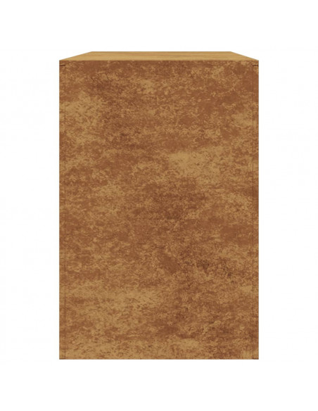 Rastrelliera per Legna 100x40x60 cm in Acciaio Corten