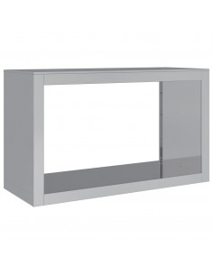 Rastrelliera per Legna 100x40x60 cm in Acciaio Zincato