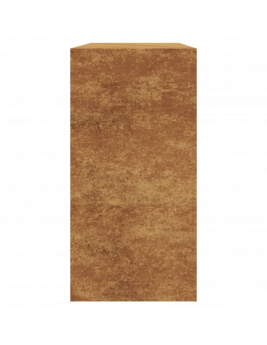 Rastrelliera per Legna 100x40x80 cm in Acciaio Corten