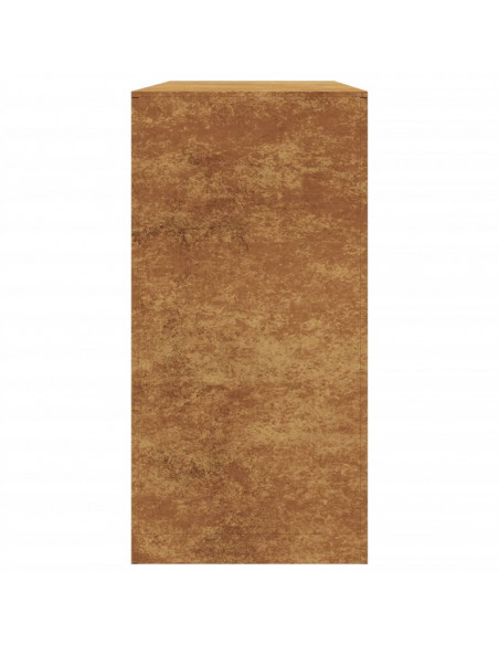 Rastrelliera per Legna 100x40x80 cm in Acciaio Corten