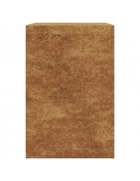 Rastrelliera per Legna 60x40x60 cm in Acciaio Corten
