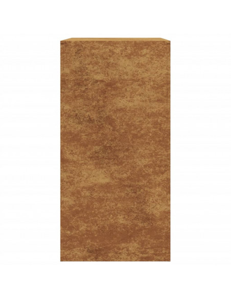 Rastrelliera per Legna 60x40x80 cm in Acciaio Corten
