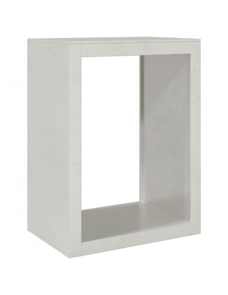 Rastrelliera per Legna da Ardere 60x40x80 cm in Acciaio Inox