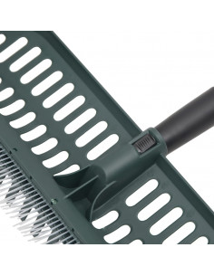 Rastrello per Foglie 2 in 1 Verde Scuro 157 cm in PP