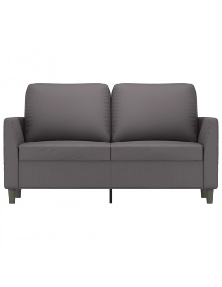 Divano a 2 Posti Grigio 120 cm in Similpelle