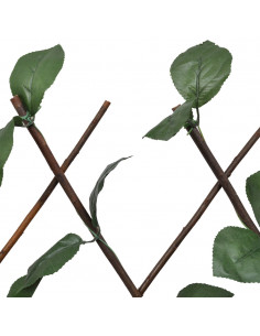 Recinto in Salice a Traliccio 5 pz Foglie Artificiali 180x60 cm