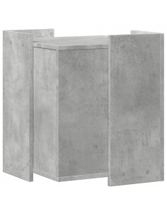 Recinto Lettiera Gatti Grigio Cemento 60x40x40 cm in Truciolato