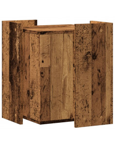 Recinto Lettiera Gatti Grigio Sonoma 60x40x40 cm in Truciolato