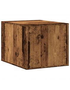 Recinto Lettiera Gatti Legno Vecchio 47x59x42 cm in Truciolato