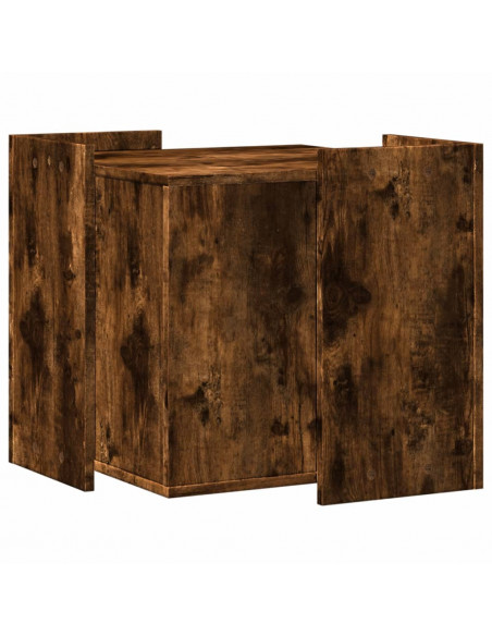 Recinto Lettiera Gatti Rovere Fumo 53x53x51 cm in Truciolato