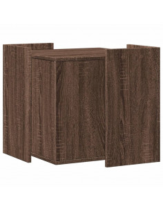 Recinto Lettiera Gatti Rovere Marrone 53x53x51 cm in Truciolato