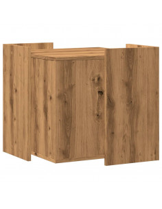 Recinto Lettiera Rovere Artigianale 53x53x51 cm in Truciolato