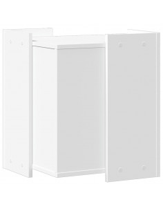 Recinto per Lettiera per Gatti Bianco 80x50x45 cm in Truciolato