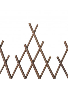 Recinzione a traliccio in salice 5 pz 170x37 cm