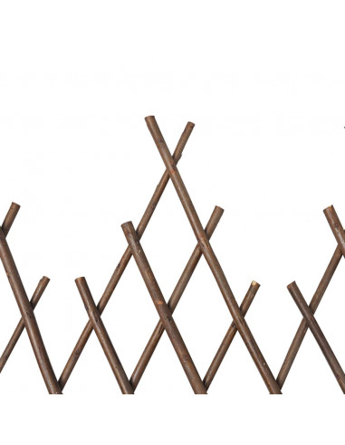 Recinzione a traliccio in salice 5 pz 170x37 cm