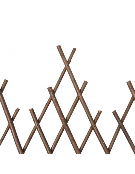 Recinzione a traliccio in salice 5 pz 170x37 cm