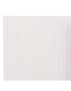 Recinzione da Giardino a Doppio Lato 110x500 cm Bianca
