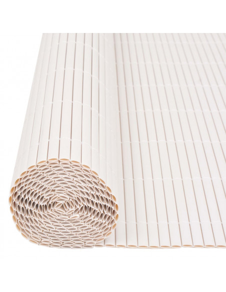 Recinzione da Giardino a Doppio Lato 90x300 cm Bianca