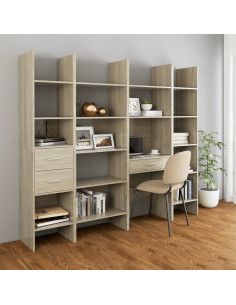 Libreria Rovere Sonoma 40x35x180 cm in Legno Multistrato