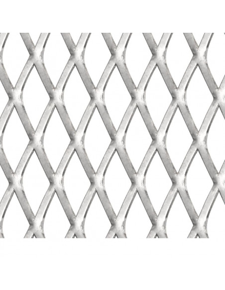Recinzione da Giardino in Rete Acciaio Inox 100x85cm 20x10x2 mm