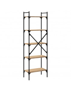Libreria Rovere Sonoma 5 Ripiani 56x31,5x174 cm Multistrato