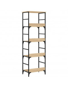 Libreria Rovere Sonoma 50x33x153 cm in Legno Multistrato