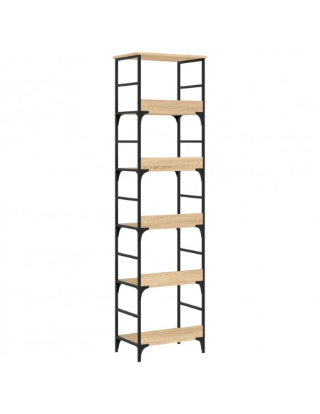 Libreria Rovere Sonoma 50x33x188,5 cm in Legno Multistrato