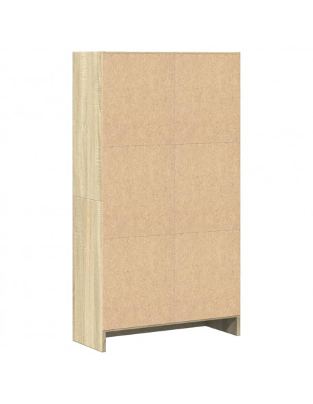 Libreria Rovere Sonoma 60x24x109 cm in Legno Multistrato