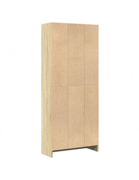Libreria Rovere Sonoma 60x24x143 cm in Legno Multistrato