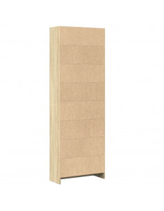 Libreria Rovere Sonoma 60x24x176 cm in Legno Multistrato