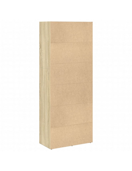 Libreria Rovere Sonoma 60x30x152 cm in Legno Multistrato
