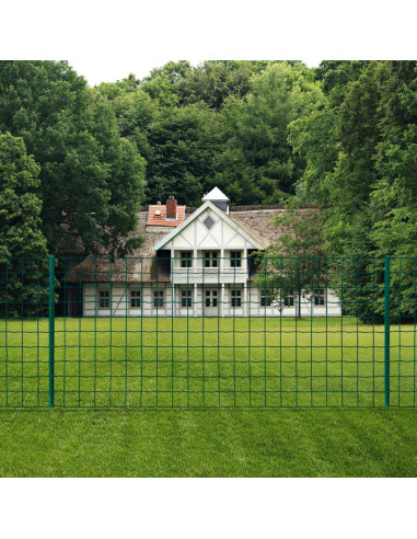 Recinzione Euro 20x0,8 m in Acciaio Verde