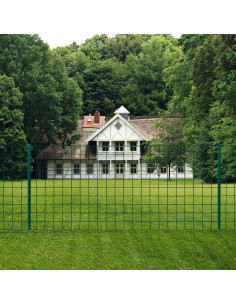 Recinzione Euro 20x1 m in Acciaio Verde