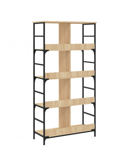 Libreria Rovere Sonoma 78,5x33x153 cm in Legno Multistrato