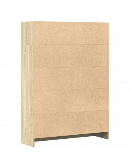 Libreria Rovere Sonoma 80x24x109 cm in Legno Multistrato