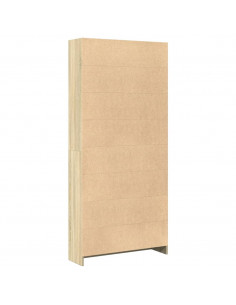 Libreria Rovere Sonoma 80x24x176 cm in Legno Multistrato