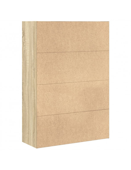 Libreria Rovere Sonoma 80x30x114 cm in Legno Multistrato