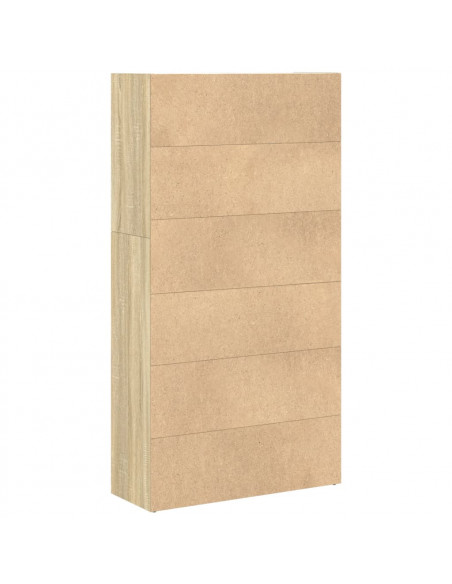 Libreria Rovere Sonoma 80x30x152 cm in Legno Multistrato