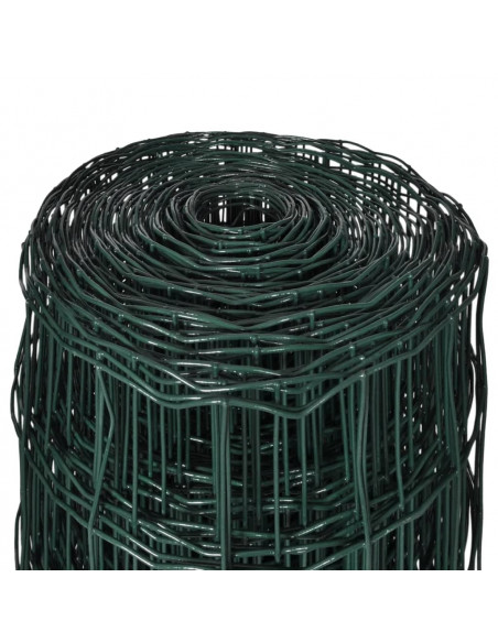 Recinzione Euro in Acciaio 10x1,7 m Verde