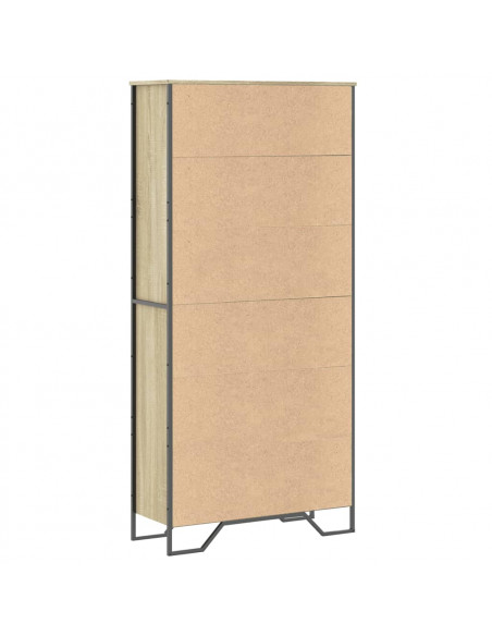 Libreria Rovere Sonoma 80x31x169 cm in Truciolato