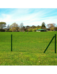 Recinzione Euro in Acciaio 25x1,5 m Verde