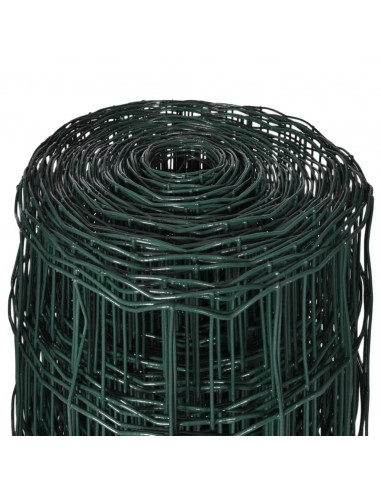 Recinzione Euro in Acciaio 25x1,7 m Verde