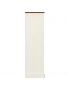 Libreria VIGO 90x35x114,5 cm in Legno Massello di Pino Bianco