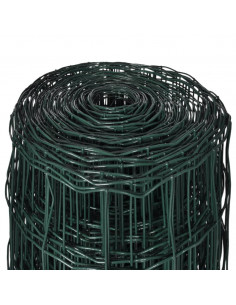 Recinzione Europea in Acciaio 25 x 1,2 m Verde