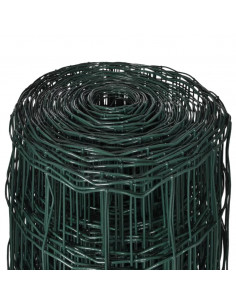 Recinzione Europea in Acciaio 25 x 1,5 m Verde