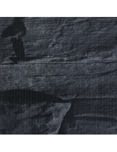 Recinzione Frangivento Giardino PVC 35x0,19 m Grigio Pietra