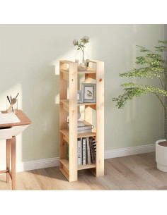 Libreria/Divisorio 41x35x125 cm in Legno Massello di Pino